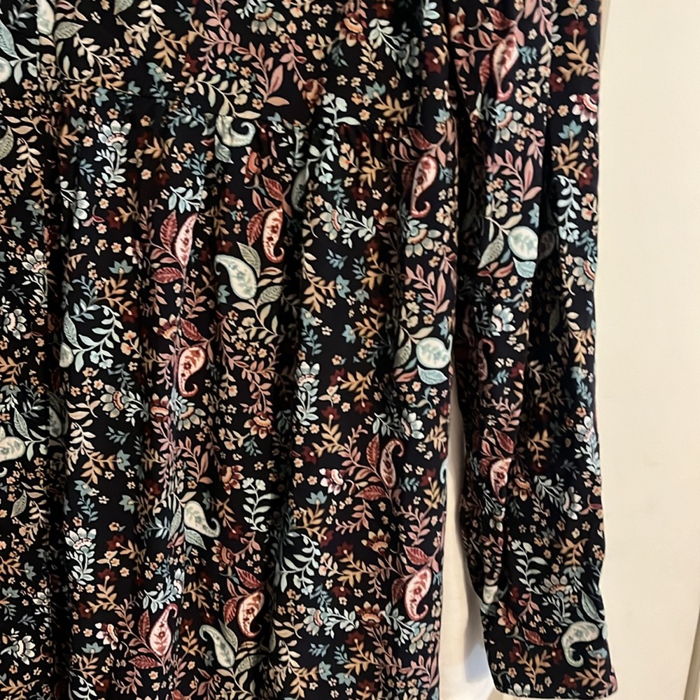 J Jill Button front dress with long sleeves and side pockets - Picture 4 of 7